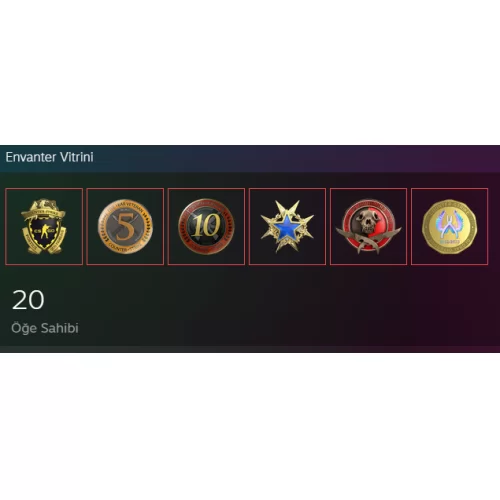  +12 yıllık cs hesabı 6 madalyalı
